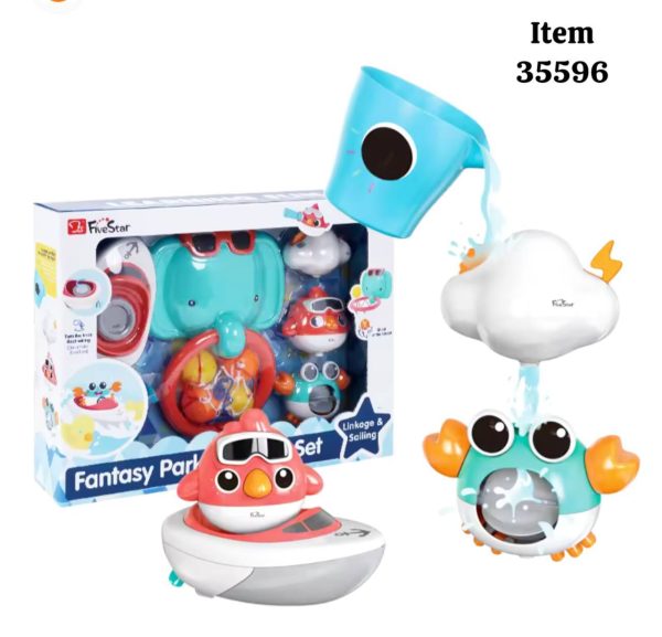 ست حمام طرح فیل با قایق 35596 - Image 1