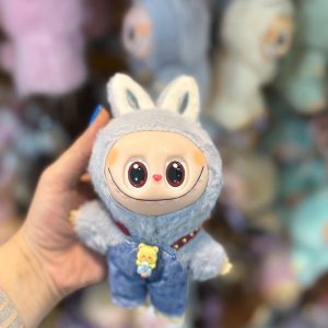 عروسک لبوبو های کپی مدل لباس دار - خاکستری