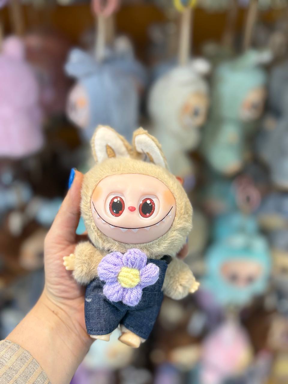 photo_2025-07-21_21-03-36 عروسک لبوبو های کپی مدل Sun Flower - رنگ کرم - تصویر 1