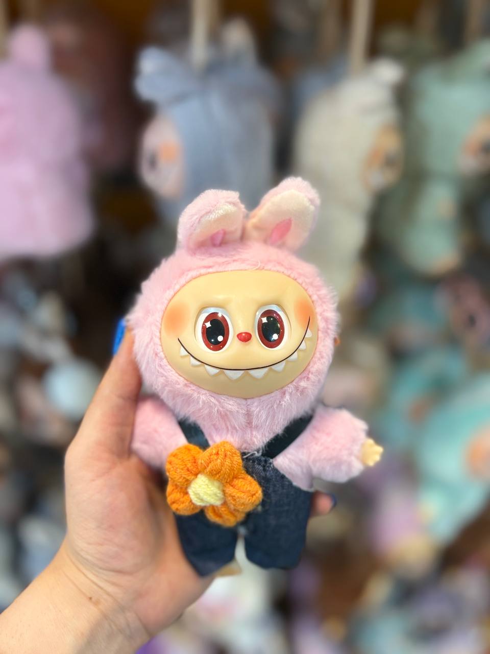 photo_2025-07-21_21-09-23 عروسک لبوبوهای کپی مدل Sun Flower - صورتی - تصویر 1