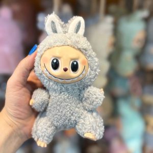 عروسک لبوبو مدل Macaron - خاکستری