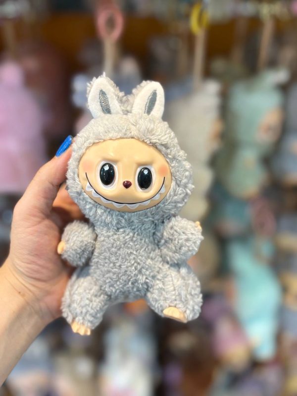 عروسک لبوبو مدل Macaron - خاکستری - Image 1