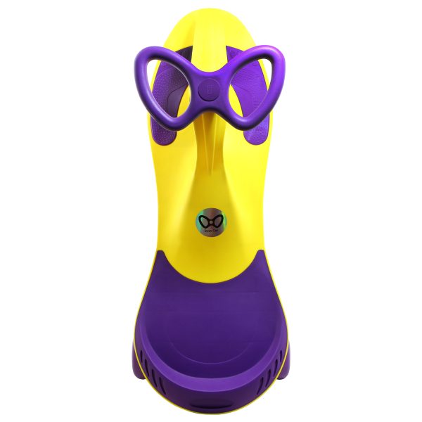 سه چرخه لوپ کار زرد-بنفش چرخ ژله ای loopcar - Image 1