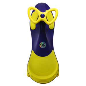 سه چرخه لوپ کار سرمه ای-زرد چرخ ژله ای   (loopcar)