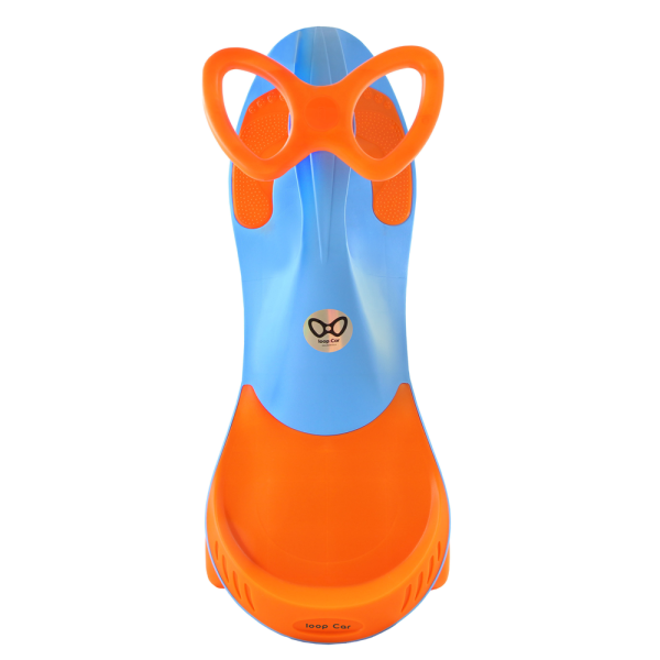 loopcarblue1 سه چرخه لوپ کار آبی-نارنجی چرخ ژله ای loopcar - Image 1