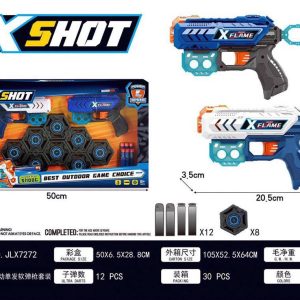 تفنگ تیر اسفنجی  2تایی ایکس شات  XSHOT7272