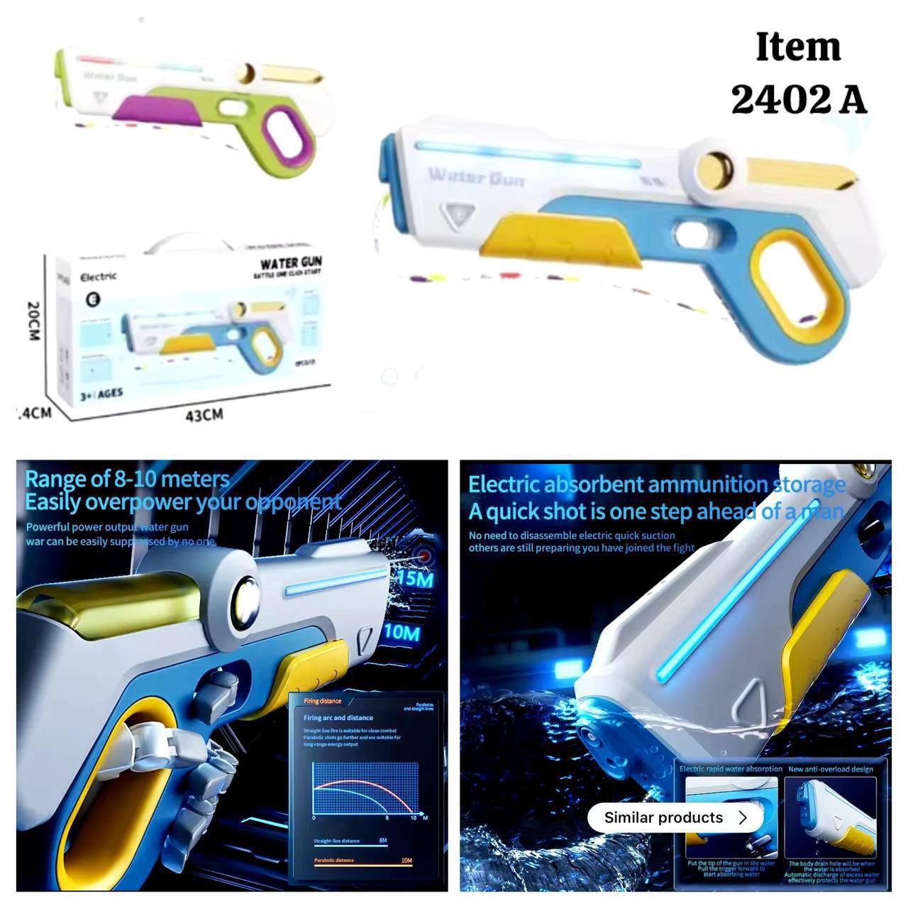 photo_2025-08-11_18-46-54 تفنگ آبپاش شارژی مکش دار چراغدار2402 - تصویر 1