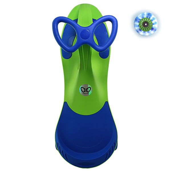 سه چرخه لوپ کار سبز -آبی چرخ  چراغدار loopcar - Image 1