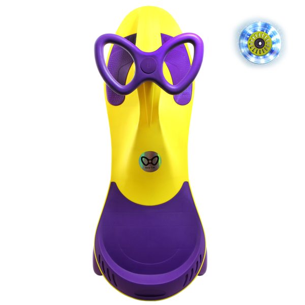 سه چرخه لوپ کار زرد -بنفش چرخ  چراغدار loopcar - Image 1