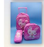 کوله پشتی چرخ دار طرح کیتی 6673 - تصویر 2