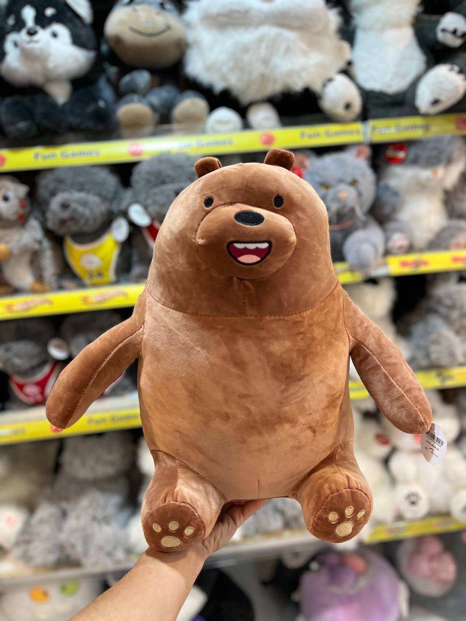 photo_2025-09-07_12-40-08 خرس کله فندوقی نشسته 45 سانت قهوه ای - تصویر 1