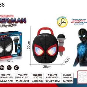 میکرفون اسپایدرمن مشکی 6688/99