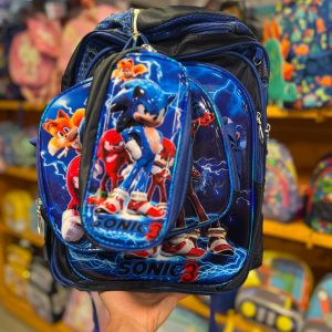 کوله پشتی طرح سونیک 3 تکه 6672