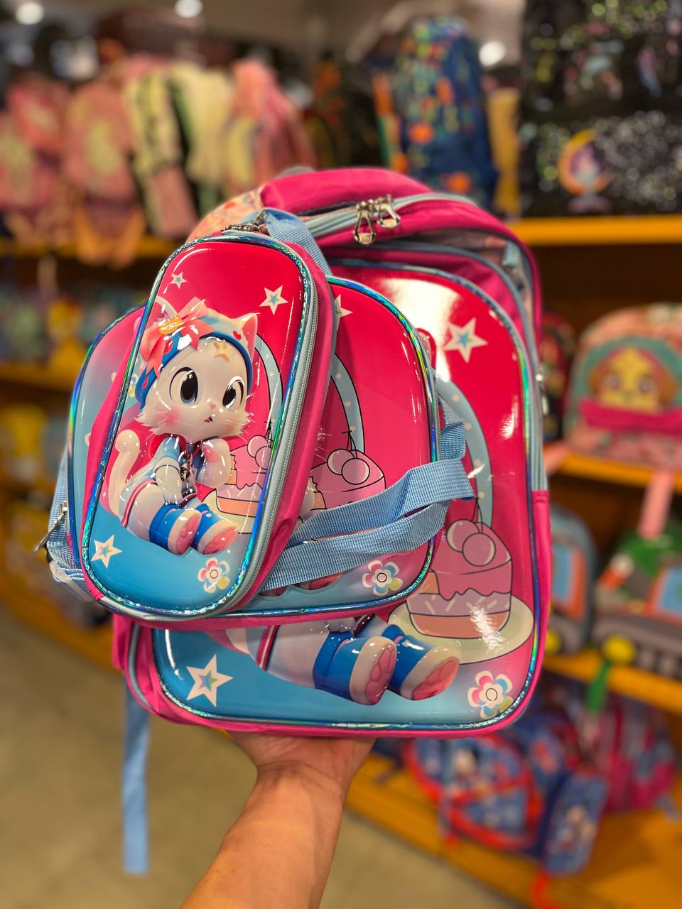 photo_2025-09-15_21-15-04 کوله پشتی طرح گربه 3 تکه 6672 - تصویر 1