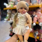 عروسک سیلیکونی اورجینال  55 سانت سفید