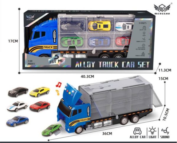 کامیون فلزی دو مدل آبی 3044 - Image 1