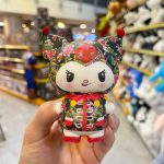 اسکویشی کرومی گلدار مشکی