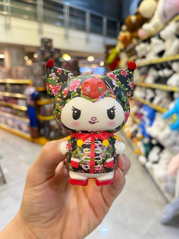 اسکویشی کرومی گلدار مشکی - Image 1