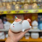 چراغ خواب سیلیکونی طرح یونیکورن خوابیده