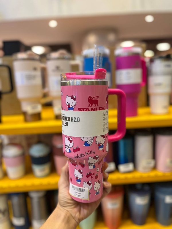 تراول ماگ استنلی(تامبلر) طرح کیتی صورتی 6658 - Image 1