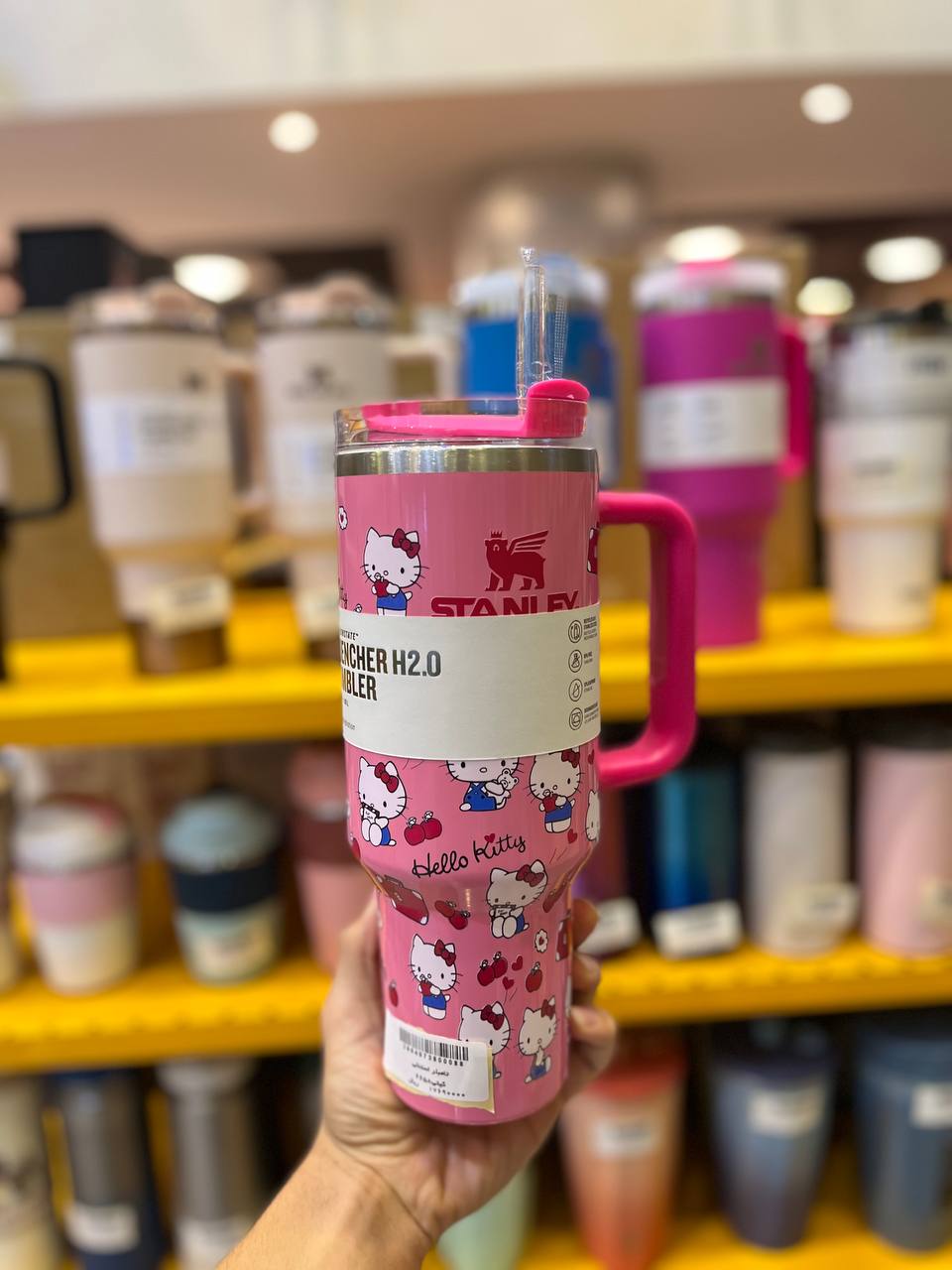 photo_2025-10-13_19-12-30 تراول ماگ استنلی(تامبلر) طرح کیتی صورتی 6658 - تصویر 1