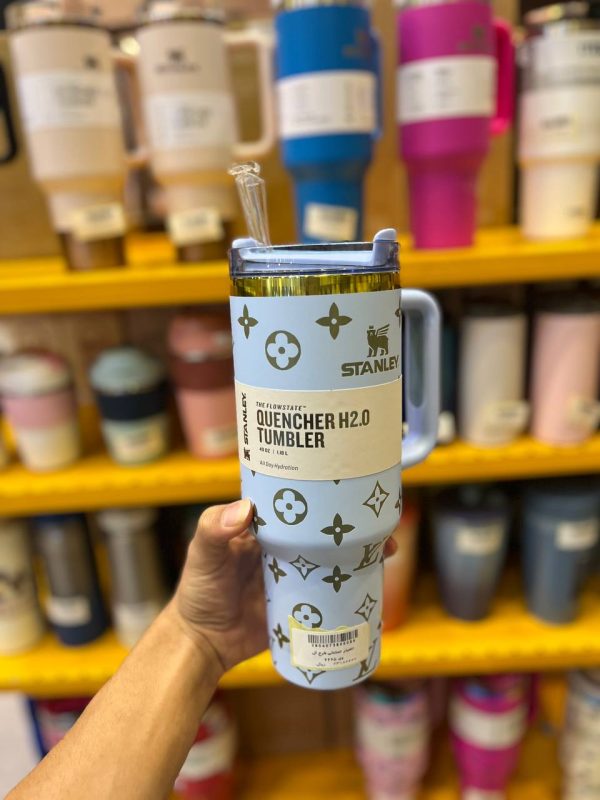 تراول ماگ استنلی(تامبلر) طرح لویی ویتون آبی 6665 - Image 1