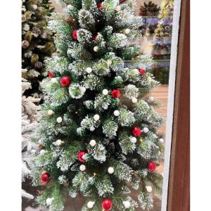 درخت کریسمس نوک برفی سوزنی 210 سانت 4072