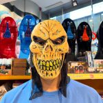 ماسک لاتکس تور دار طرح زامبی صورت تمام زرد