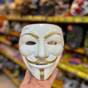 ماسک هالویین وی سفید طلایی