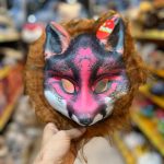 ماسک فومی طرح روباه صورتی