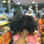 کلاه گیس مو فر مشکی