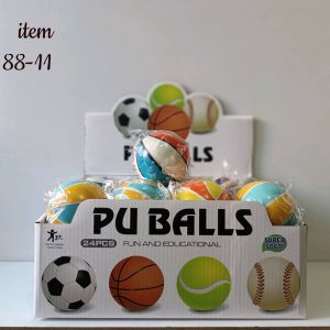 توپ اسفنجی رنگی ۳ اینچی77/11