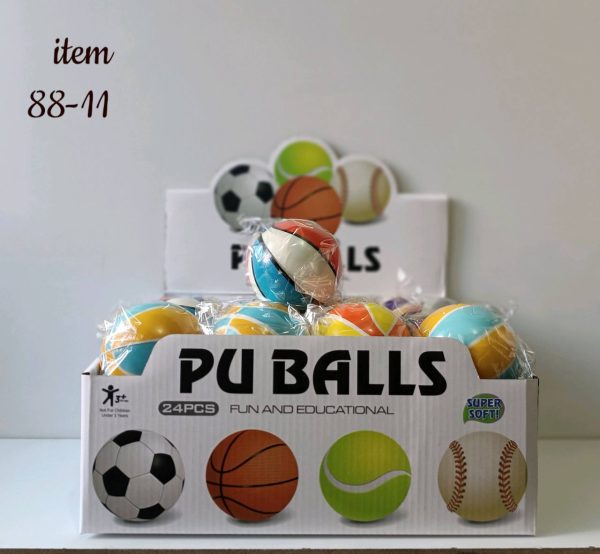 توپ اسفنجی رنگی ۳ اینچی77/11 - Image 1