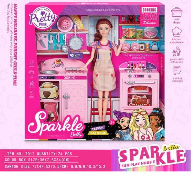 photo_2025-10-25_20-35-21 باربی با اشپزخانه 7012 - تصویر 1