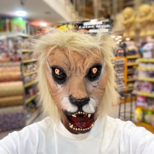 ماسک لاتکس ساخت کشور سریلانکا طرح بچه شیر