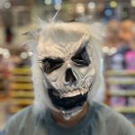 ماسک لاتکس ساخت کشور سریلانکا طرح اسکلت سفید