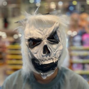 ماسک لاتکس ساخت کشور سریلانکا طرح اسکلت سفید