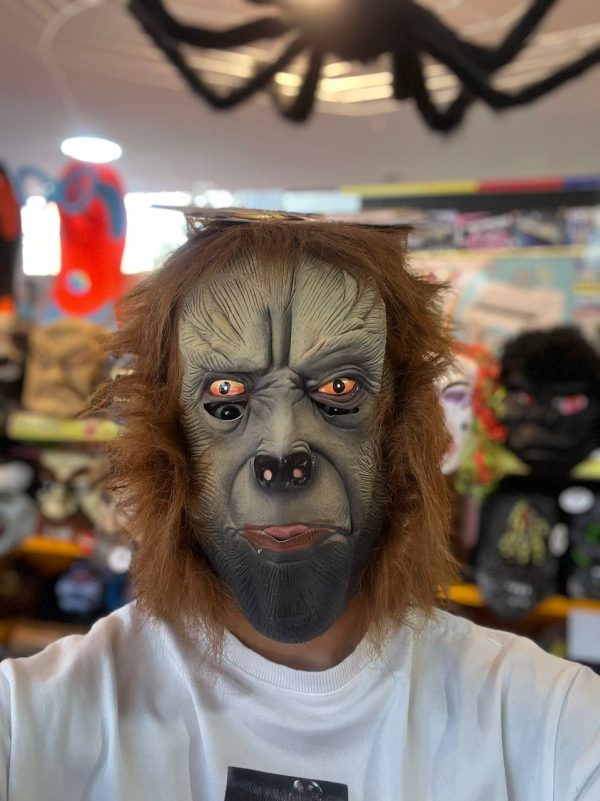 ماسک لاتکس ساخت کشور سریلانکا طرح زامبی مو قهوه ای - Image 1