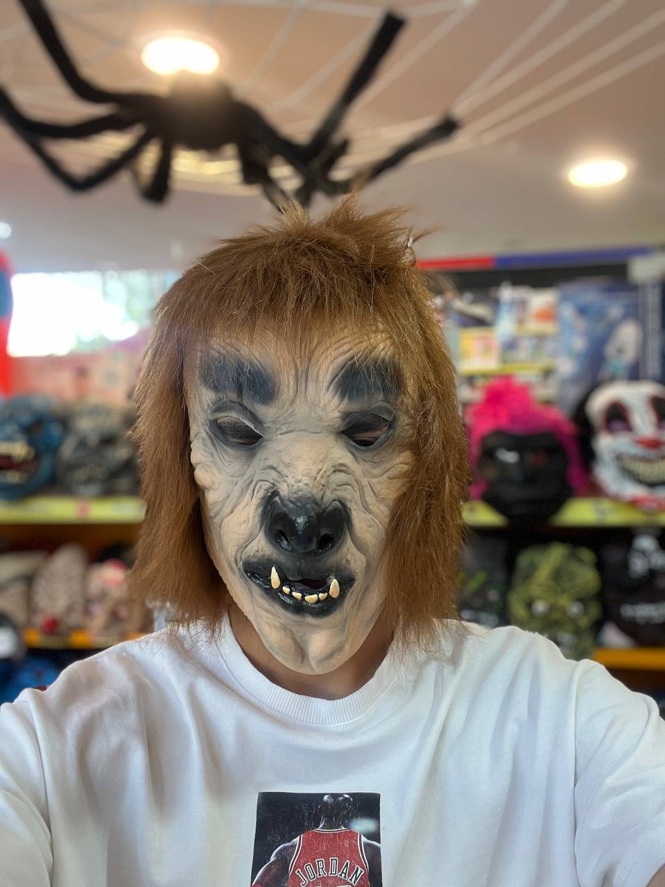 photo_2025-10-26_13-14-58 ماسک لاتکس ساخت کشور سریلانکا طرح حیوان مو قهوه ای - تصویر 1