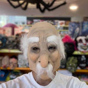 ماسک لاتکس ساخت کشور سریلانکا طرح پیر مرد سبیل سفید