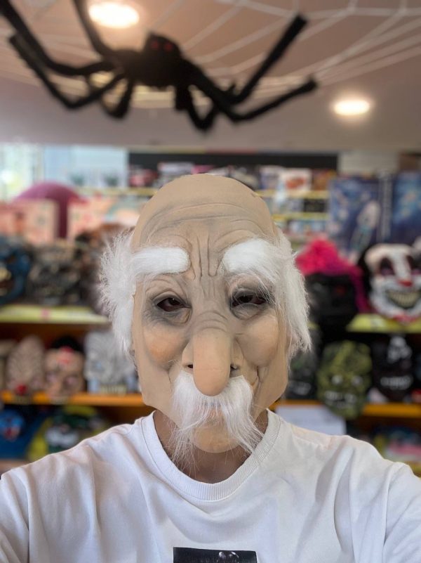 ماسک لاتکس ساخت کشور سریلانکا طرح پیر مرد سبیل سفید - Image 1