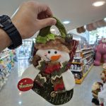 جوراب سال نو طرح آدم برفی