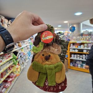 جوراب سال نو طرح گوزن با شال گردن