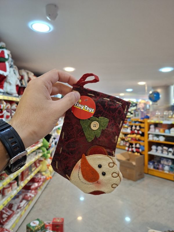 جوراب سال نو طرح آدم برفی