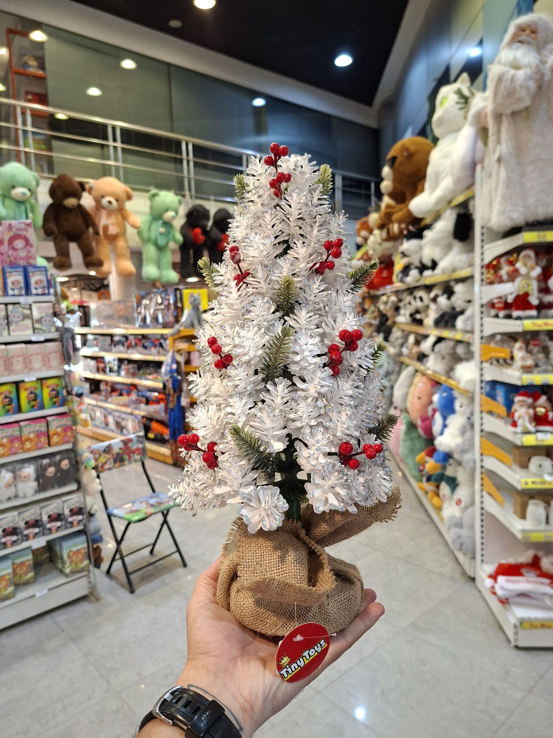 20251125_112615 درختچه سال نو برفی 34سانت کد 1068 - Image 1