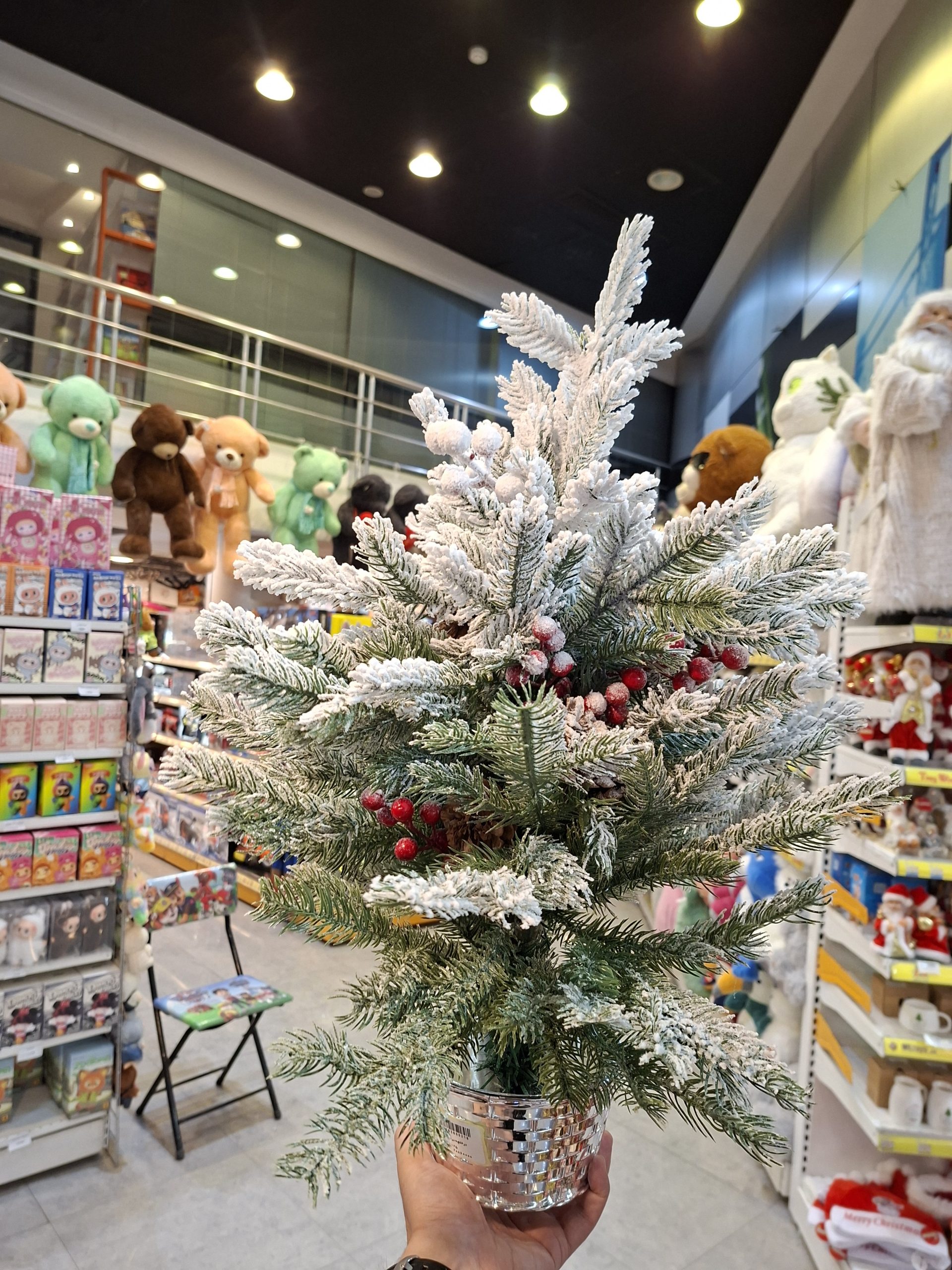 20251125_113336 درختچه سال نو برفی 60سانت کد 1125 - Image 1