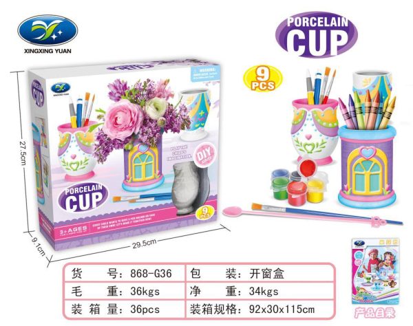 گلدان سفال رنگ امیزی 868 - Image 1