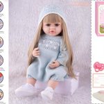 عروسک سلیکونی هوشمند لباس آبی 5530