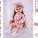 عروسک سلیکونی هوشمند لباس صورتی 5530