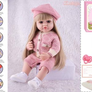 عروسک سلیکونی هوشمند لباس صورتی 5530